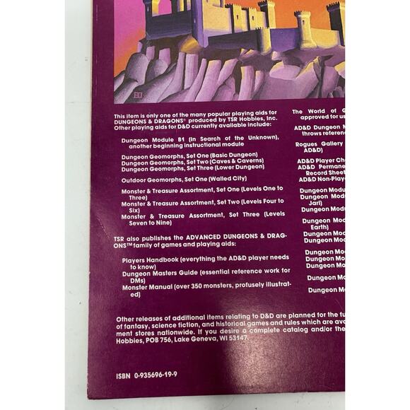 The Keep On The Borderlands 1st Print 1979 TSR Dungeons & Dragon B2 Module 9034 - Picture 9 of 10